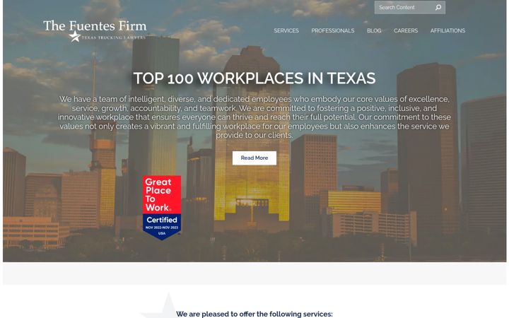 Screenshot of fuentesfirm.com