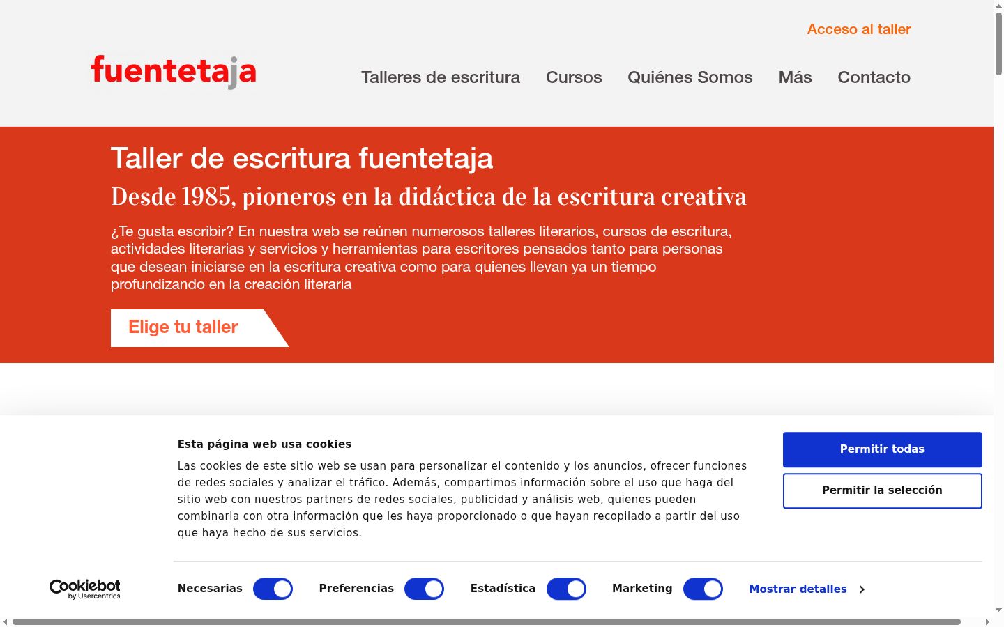 Screenshot tal-banner tal-kunsens muri qabel kwalunkwe interazzjoni