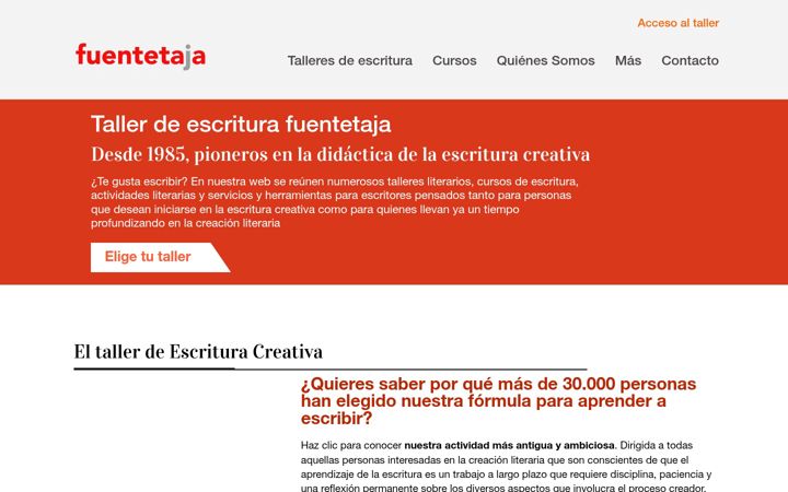 Screenshot of fuentetajaliteraria.com
