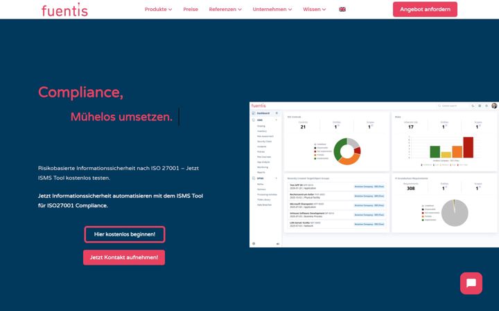 Screenshot di fuentis.com