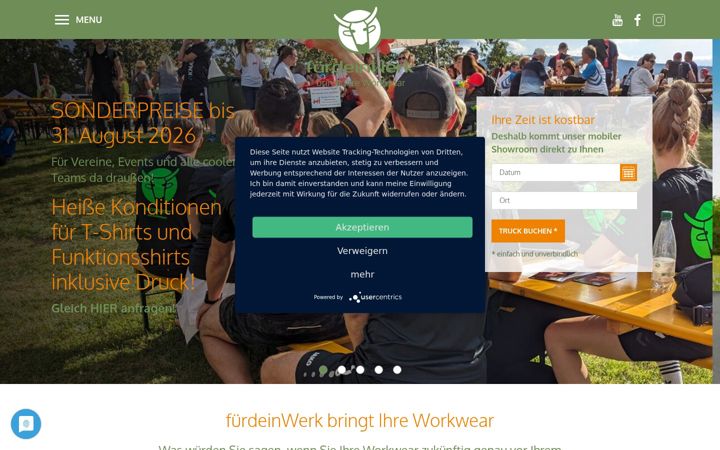 Skjámynd af fuerdeinwerk.de
