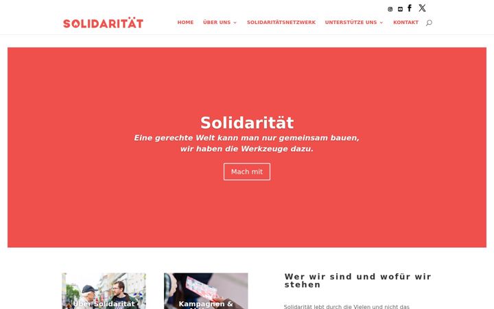 Screenshot of fuersolidaritaet.at
