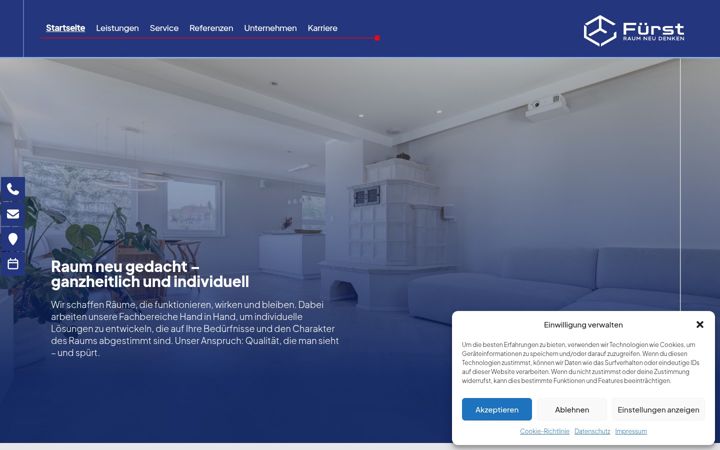Skjámynd af fuerst-fussboden.de