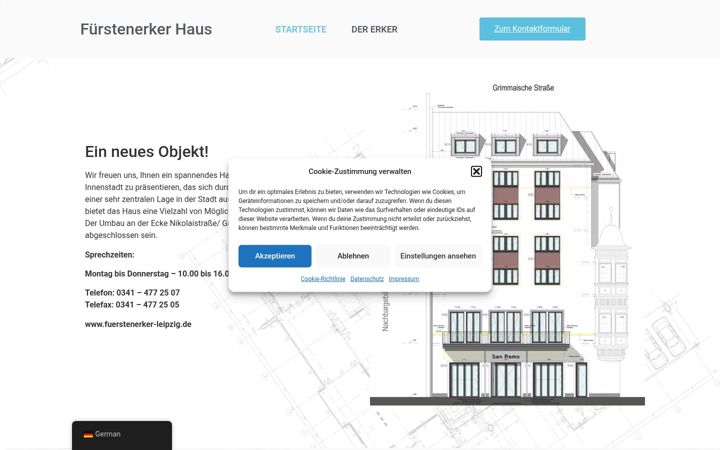 Skjámynd af fuerstenerker-leipzig.de