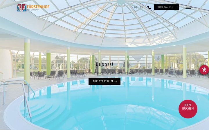Screenshot of fuerstenhof-badgriesbach.com