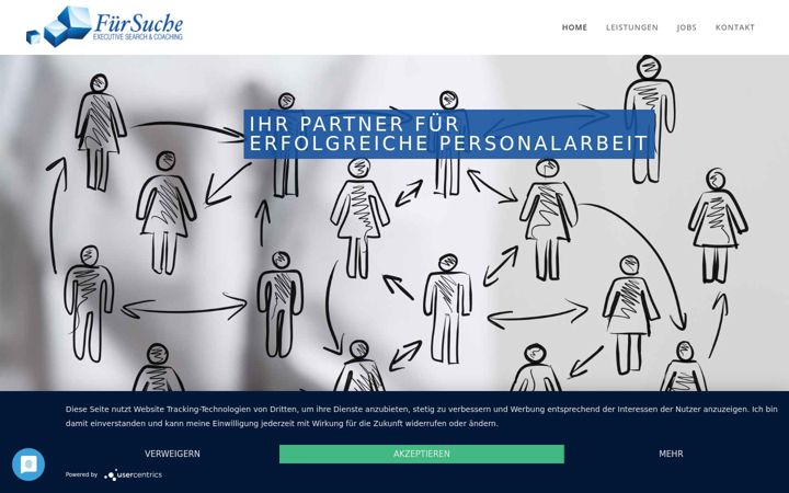 Screenshot of fuersuche.com