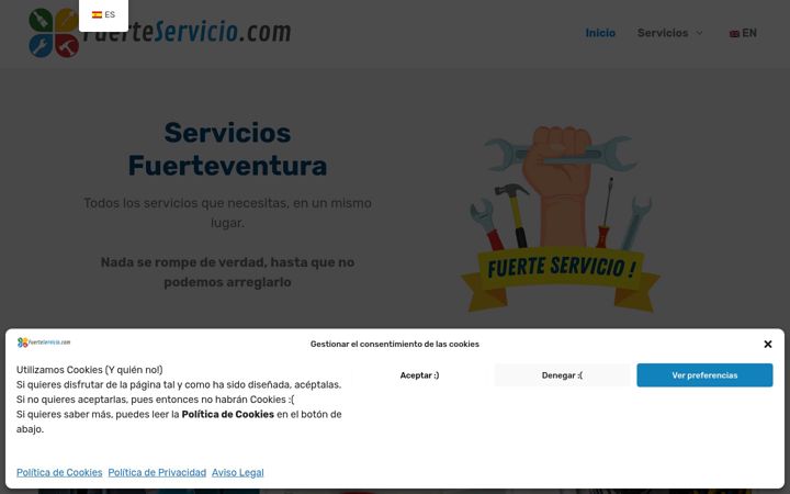 Screenshot of fuerteservicio.com