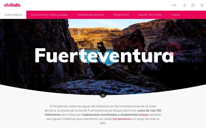 Screenshot of fuerteventura.es