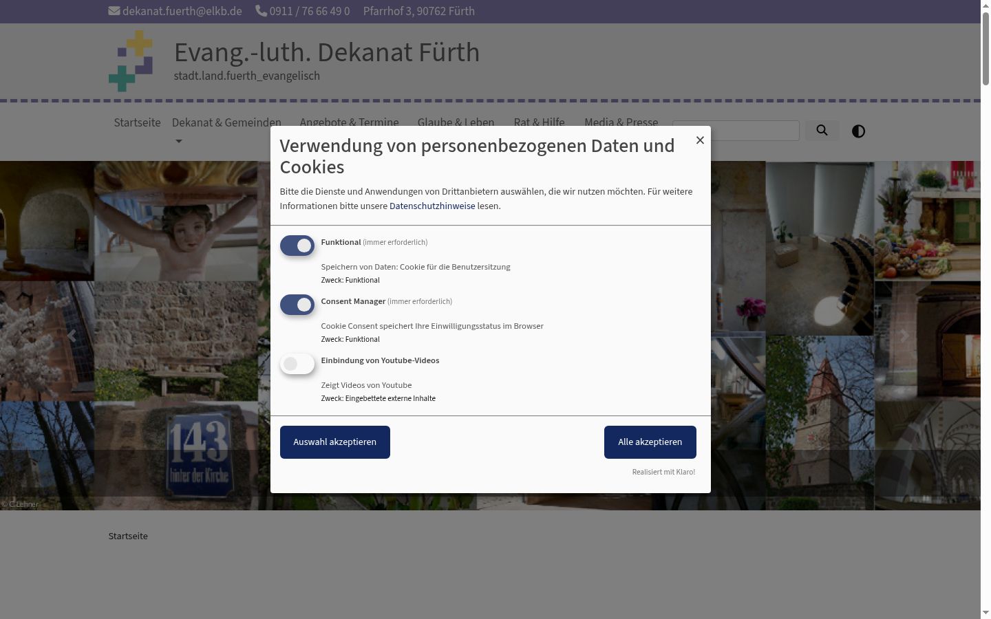 Ekraanipilt nõusolekubännerist, mida näidati enne mis tahes suhtlust