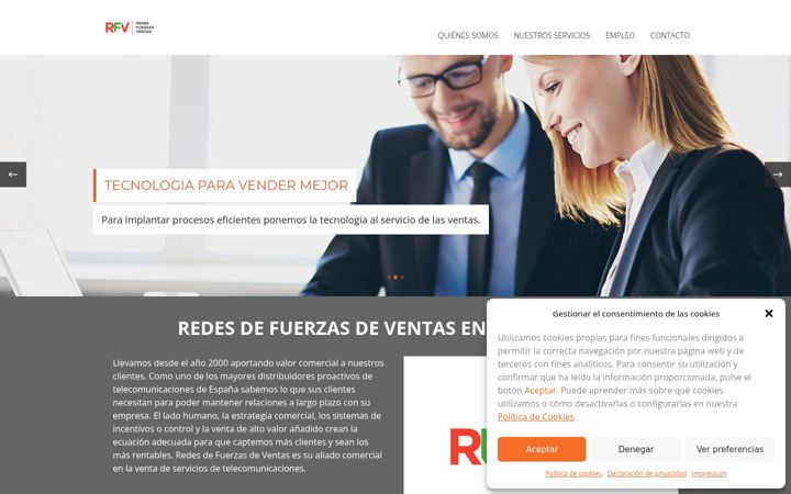 Screenshot of fuerzasdeventas.com