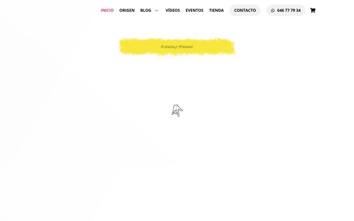 Screenshot of fuerzaypiernas.com