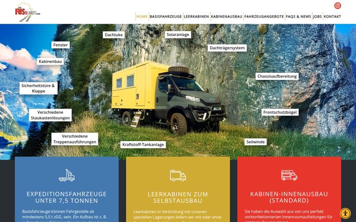 Screenshot of fuesslightline.de