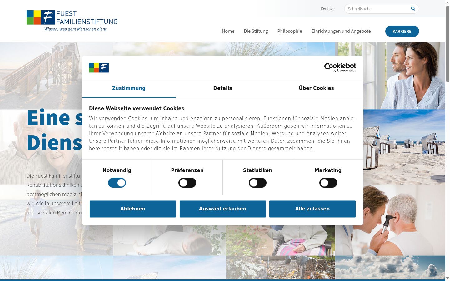 Captură de ecran a bannerului de consimțământ afișat înainte de orice interacțiune
