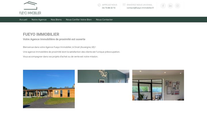 Screenshot of fueyoimmobilier.fr