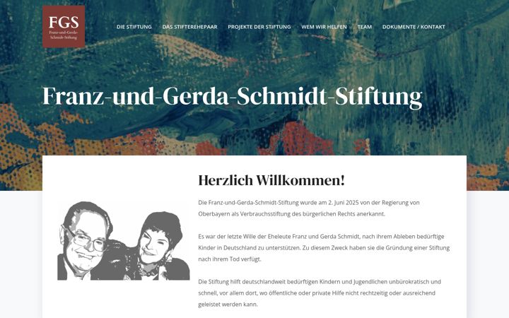 Captură de ecran a fug-schmidt-stiftung.de