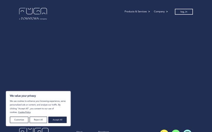 Skærmbillede af fuga.com