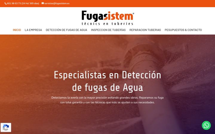Captură de ecran a fugasistem.es
