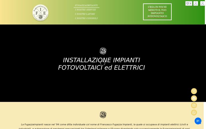 Screenshot of fugazzaimpianti.it