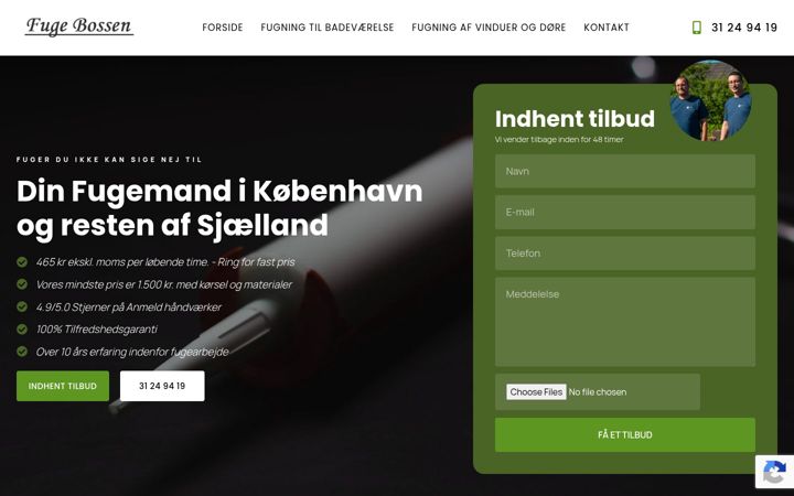 Posnetek zaslona fugebossen.dk