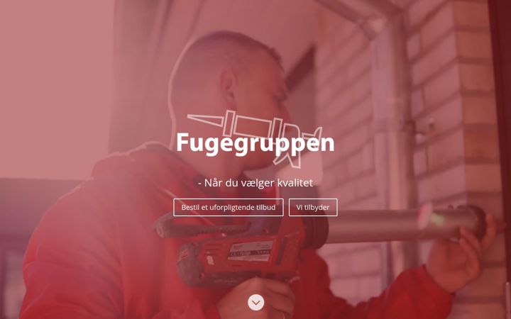 Screenshot von fugegruppen.dk