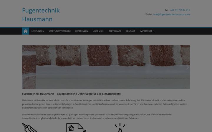 Screenshot of fugentechnik-hausmann.de