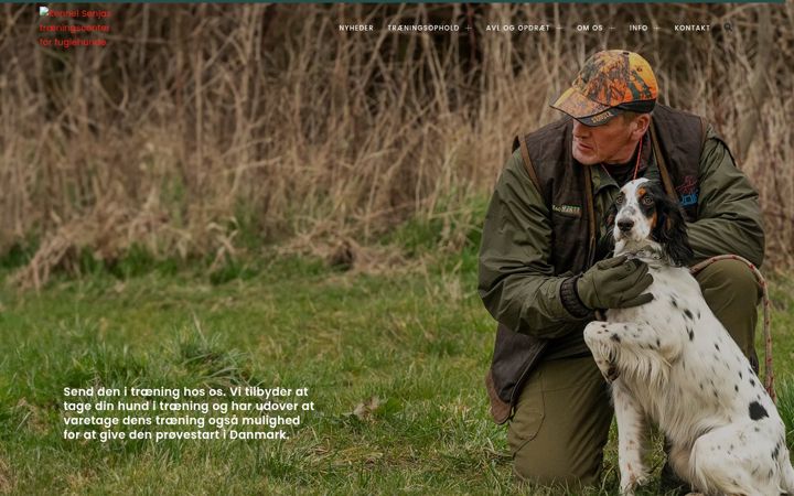 Screenshot of fuglehunde.dk