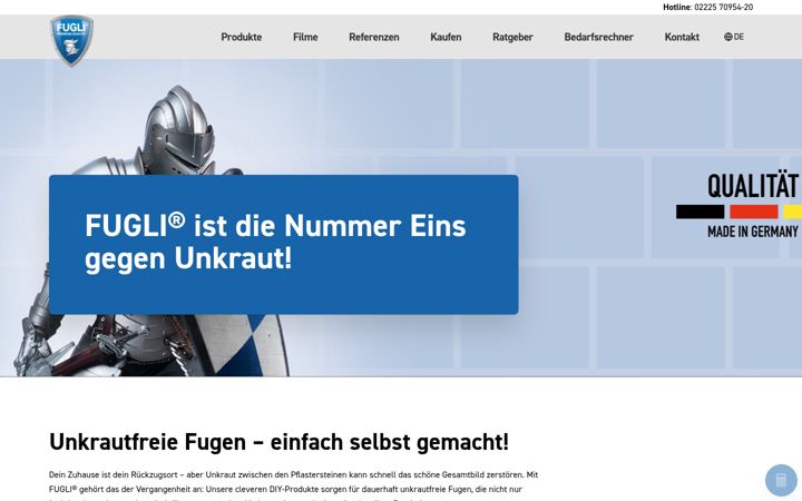 Screenshot of fugli.de