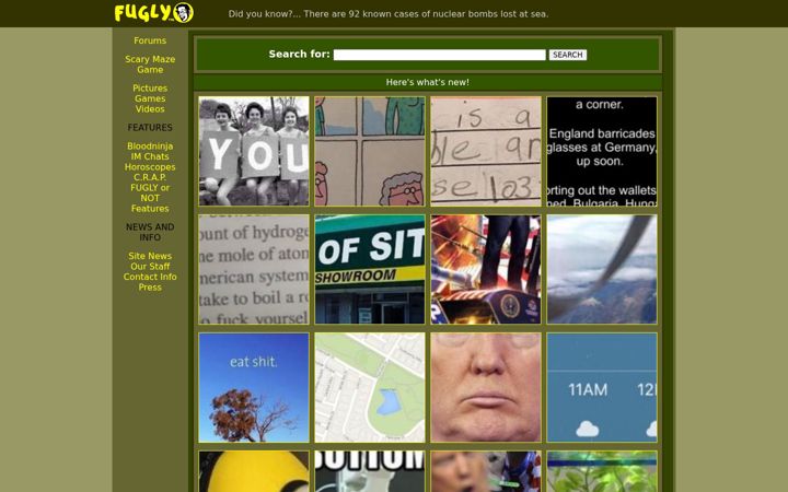 Screenshot of fugly.com