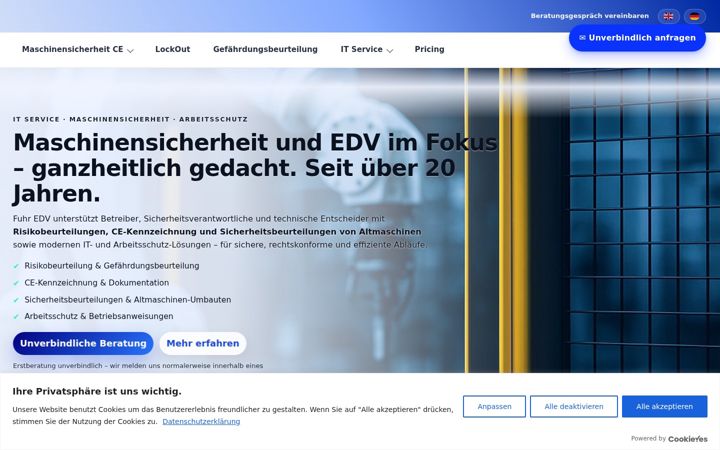 Screenshot of fuhr-edv.de