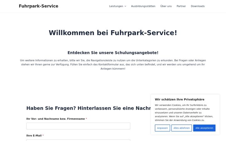Screenshot of fuhrpark-service.at