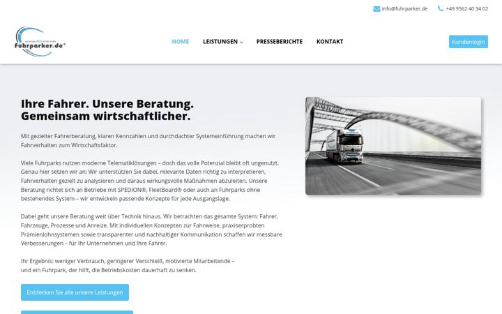 Screenshot of fuhrparker.de