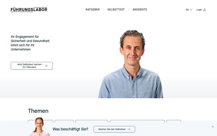 Screenshot of fuhrungslabor.ch