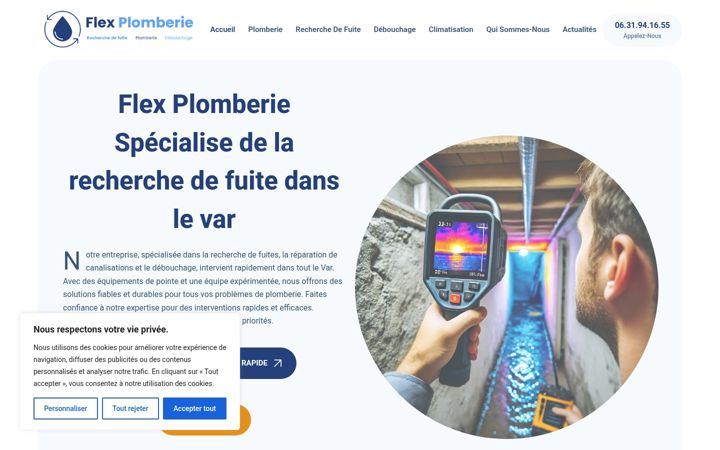 Screenshot of fuite-plomberie.com