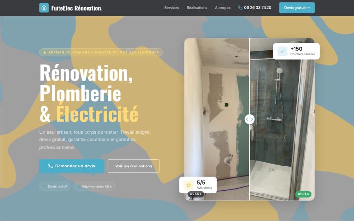 Screenshot of fuiteelec-renov.fr