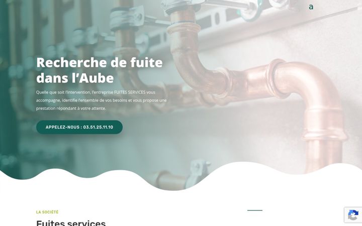 Screenshot of fuites-services.fr