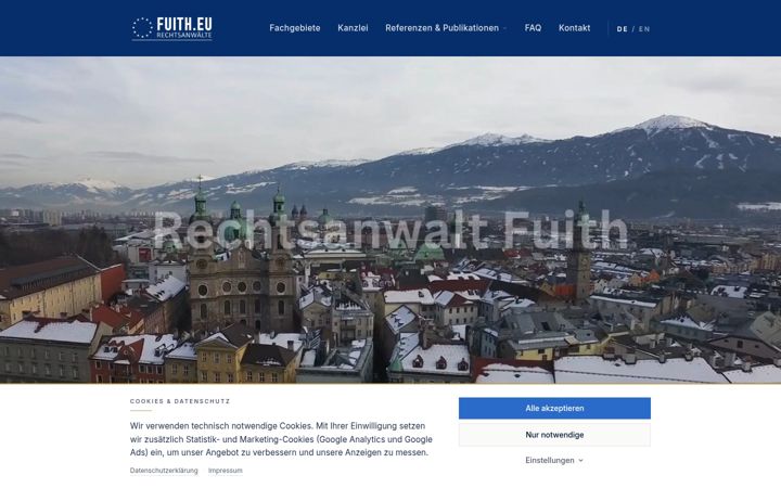 Screenshot of fuith.eu