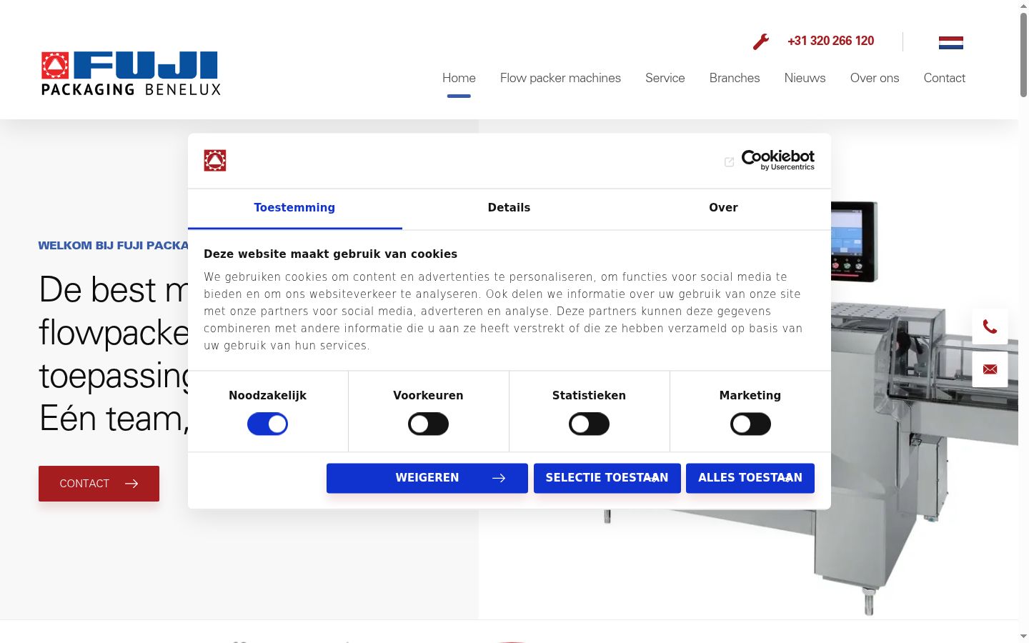 Screenshot tal-banner tal-kunsens muri qabel kwalunkwe interazzjoni