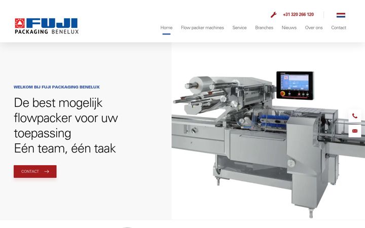 Screenshot of fuji-packaging.nl