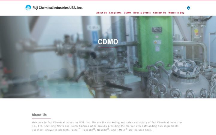 Screenshot of fujichemicalusa.com
