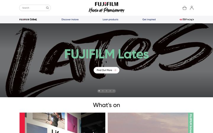 Screenshot of fujifilm-houseofphotography.com