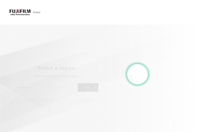 Screenshot di fujifilm.com