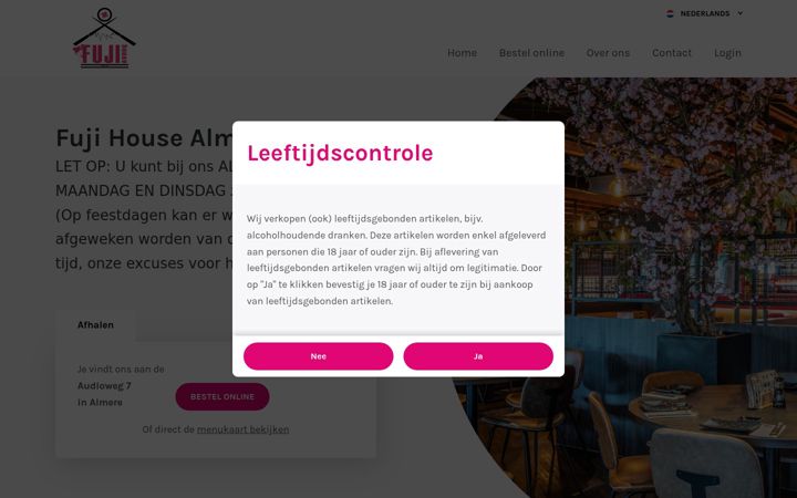 Screenshot of fujihousetogo.nl