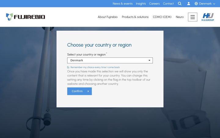 Screenshot of fujirebio.com