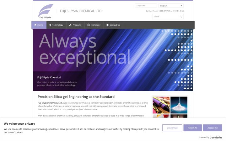 Screenshot of fujisilysia.com