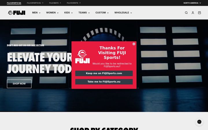 Screenshot of fujisports.com