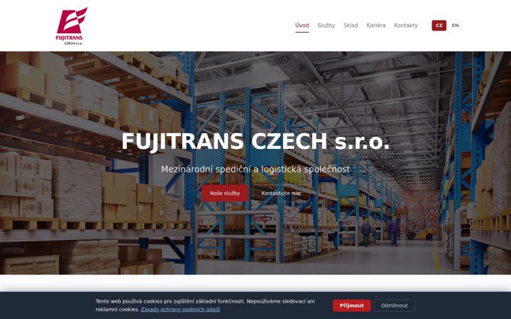 Screenshot of fujitrans.cz