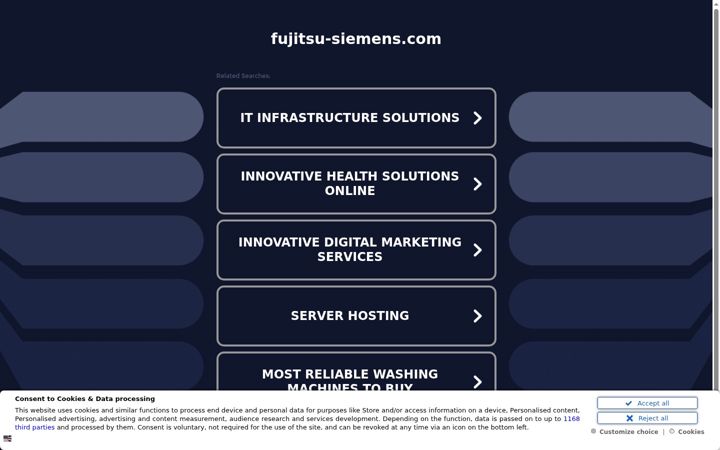 Snímek obrazovky fujitsu-siemens.com
