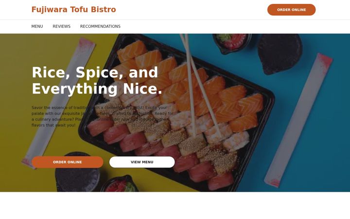 Screenshot of fujiwaratofubistroca.com