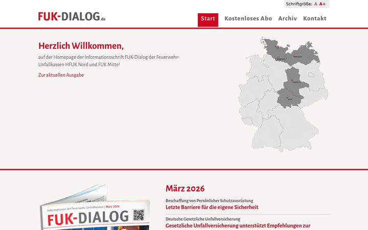 Screenshot of fuk-dialog.de
