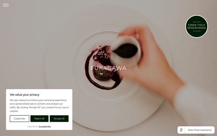 Screenshot of fukagawa-finedining.de